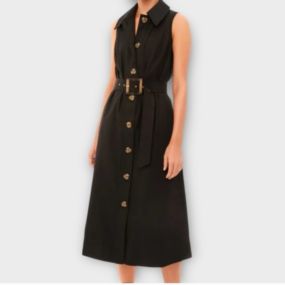 TUCKERNUCK SZ XXL NWT BLACK Sleeveless Belted Dress